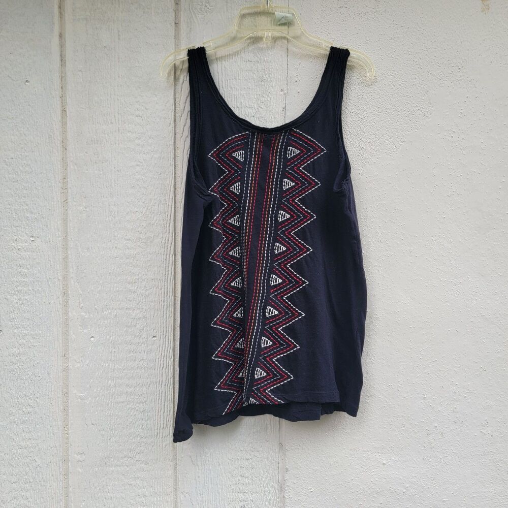 Sundance Floral Embroidered Tank Top Wmns Small Boho Coastal Beachy